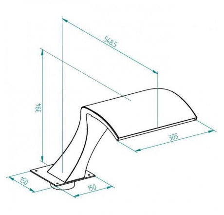 Водопад FitStar Orca Mini, насос 0,5 кВт
