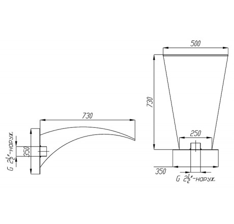 Водопад Xenozone Кобра 500 стеновая