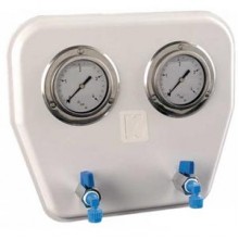 Манометр двойной горизонтальный MP 25.B