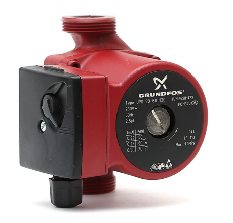 Насос Grundfos UPS 25-40, 130 мм