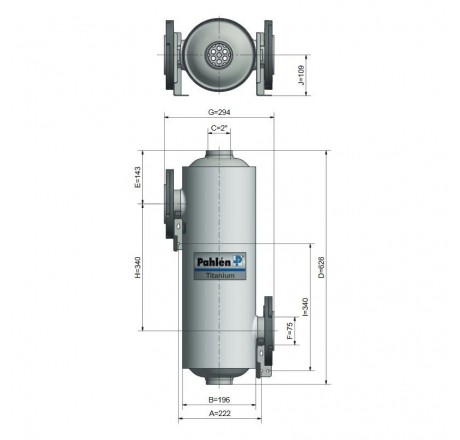 Теплообменник Maxi-Flow titanium 200 кВт