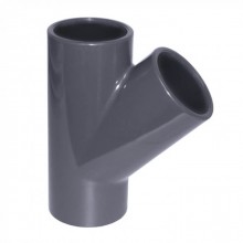 Тройник клеевой нПВХ 45 гр. 63 мм