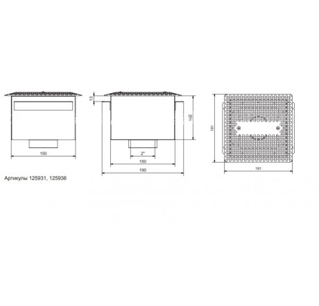 Донный слив A-WBВ Pahlen (плитка)