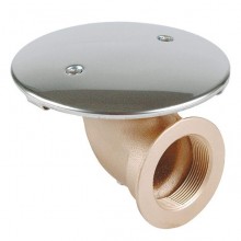 Донный слив 2" ВРс боковым выходом 90° и антивихревой крышкой d 168 мм (пленка)