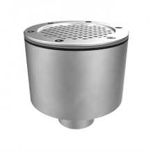 Донный слив 2" D154 с нижн. подключением, пленка (AISI 316), АС