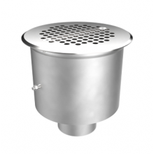 Донный слив 2" D154 с нижн. подключением, плитка, АС