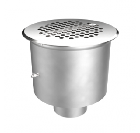 Донный слив 2" D154 с нижн. подключением, плитка, АС