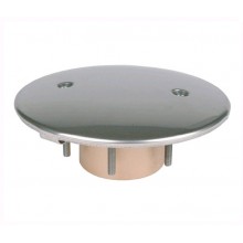 Донный слив 2"ВР с установленными штифтами и контрфланцем, антивихр. крышка d 16 (сборный)