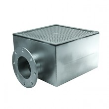 Донный слив DN125, 400х400 (AISI 316L), АС