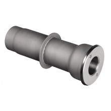 Стеновой проход донного пылесоса CUBE line из нерж.стали с декоративной рамкой, прокладками и болтами 2", 250мм (плитка)