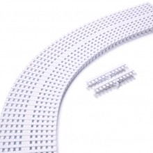 Решетка модульная для изгибов 22x335 мм, белый пластик