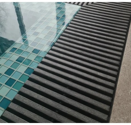 Переливная решетка Rewo (брашированное дерево), 130-245 х 14 х 34 мм, венге