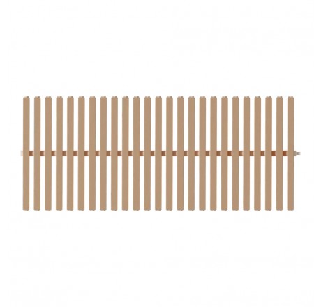 Переливная решетка Rewo (шлифованное дерево), 130-245 х 14 х 34 мм, гуатамбу
