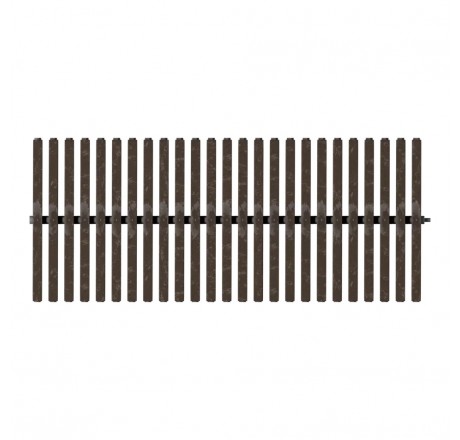 Переливная решетка Rewo (имитация камня), 130-245 х 14 х 34 мм, темный янтарь