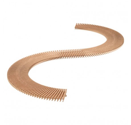 Переливная решетка Rewo (имитация камня), 130-245 х 14 х 34 мм, желтый оникс