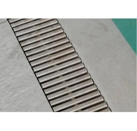 Переливная решетка Rewo (имитация камня), 130-245 х 14 х 34 мм, светлый мрамор