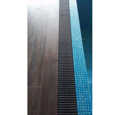 Переливная решетка Rewo (шлифованное дерево), 130-245 х 14 х 34 мм, венге