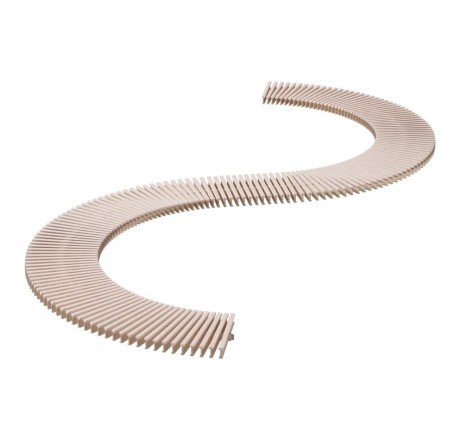 Переливная решетка Rewo (шлифованное дерево), 130-245 х 14 х 34 мм, выбеленный дуб