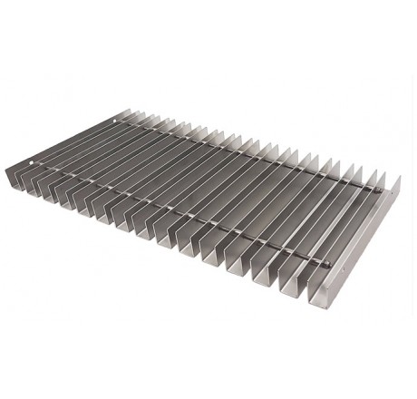 Переливная решетка жесткая Xenozone 295-335х15-24 мм, AISI-304