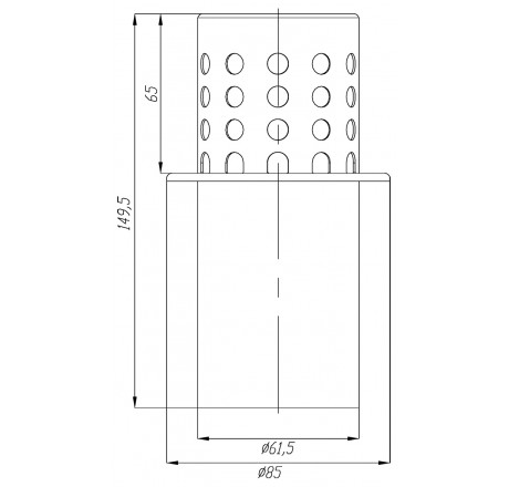 Шумоглушитель каналов перелива Xenozone, AISI-316