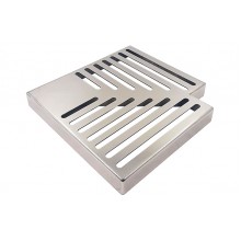 Элемент угловой 90 гр. для переливной решетки Xenozone 295-335х30-35 мм, AISI-304