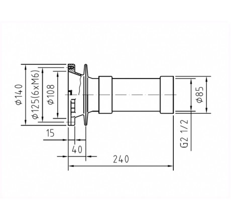 Водозабор FitStar, ВР 2 1/2", 200 мм