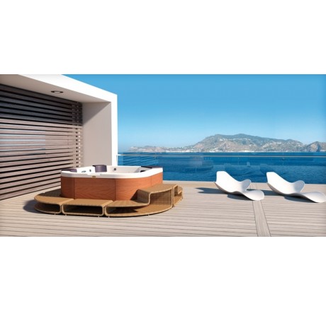 Jacuzzi СПА бассейн White 190x190x80см Delfi Pro(без обшивки,с нагреват. 3кВт)