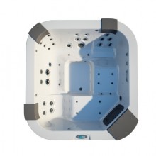Jacuzzi СПА бассейн White 230x215x90см Santorini Pro Sound(без обшивки,с нагреват. 3кВт) Jacuzzi СПА бассейн White 230x215x90см Santorini Pro Sound(без обшивки,с нагреват. 3кВт)