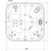 Jacuzzi СПА бассейн Platinum 231x231x97см J-375NEW(обрамлен. Roasted Chesnut)