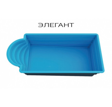 Композитный бассейн Элегант Ecoline 7,2x3,2x1,7