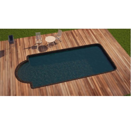 Композитный бассейн Элегант Ecoline 7,2x3,2x1,7