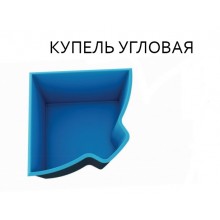 Композитный бассейн Купель угловая 1,9x1,9x1,5 PREMIUM