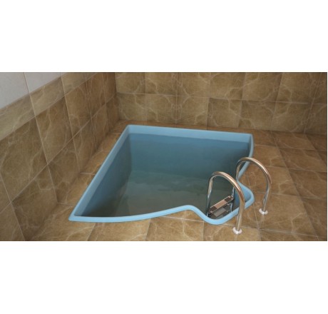 Композитный бассейн Купель угловая 1,9x1,9x1,5 PREMIUM