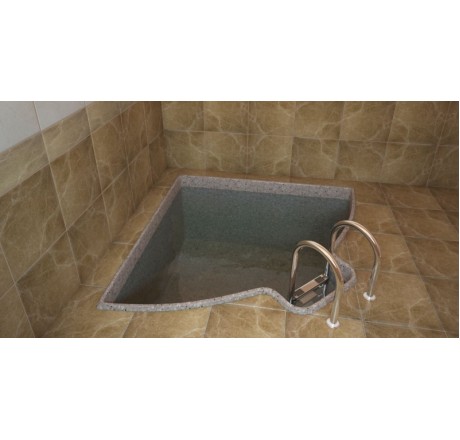 Композитный бассейн Купель угловая 1,9x1,9x1,5 PREMIUM