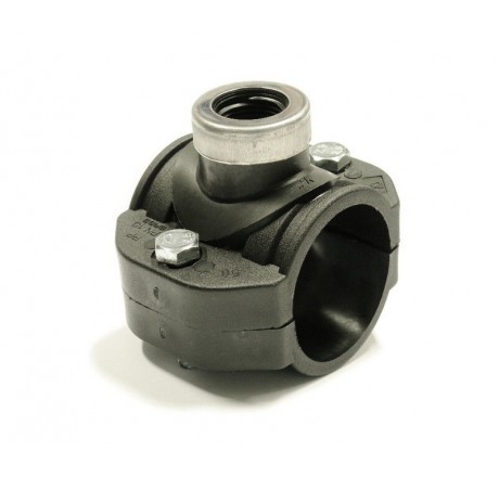 Держатель датчика/клапана зажимной DN50 - 1/2", ПП, усиленный