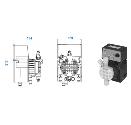 Мембранный насос дозатор DLX-MA/AD 1-15 230V PVDF