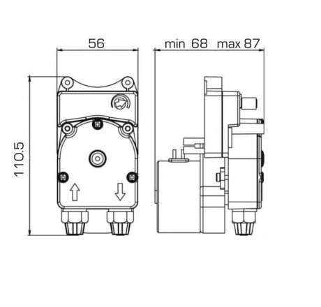 Насос шланговый F-T PER 1.1-1 24VDC SANT