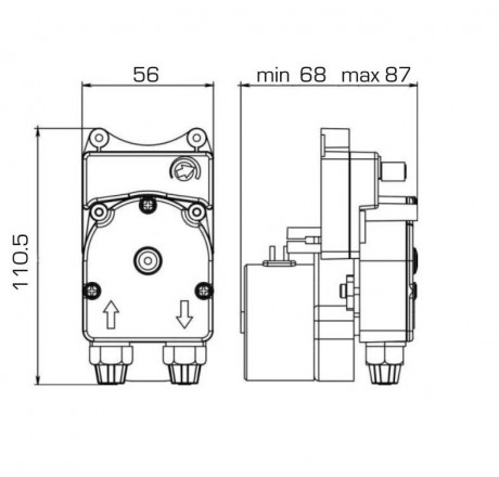 Насос шланговый F-T PER 2.2-1 12VDC SANT