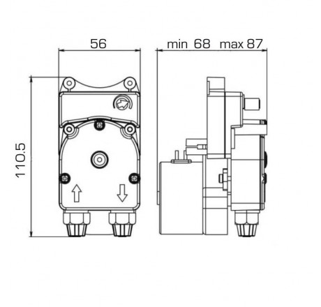 Насос шланговый F-T PER 6.0-1 12VDC SANT