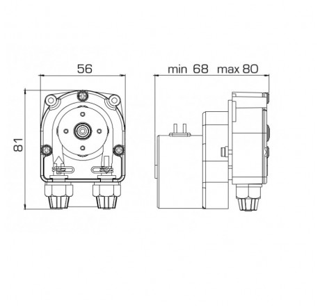 Насос шланговый F-T PER 2.2-1 24VAC SANT