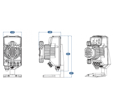 Дозирующий насос Seko Tekna Evo AKL803