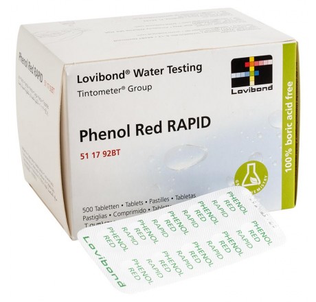 Таблетки для тестера pH Phenol Red, 500шт